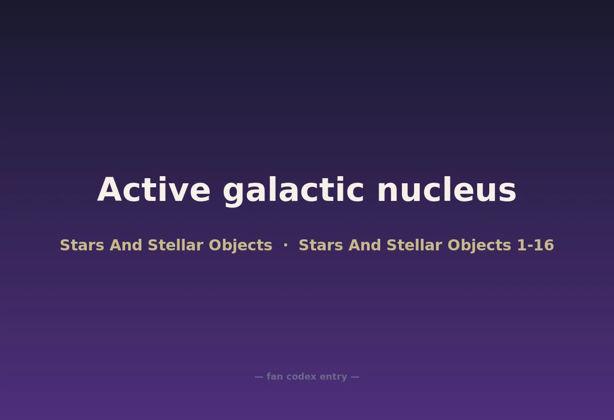 Active galactic nucleus