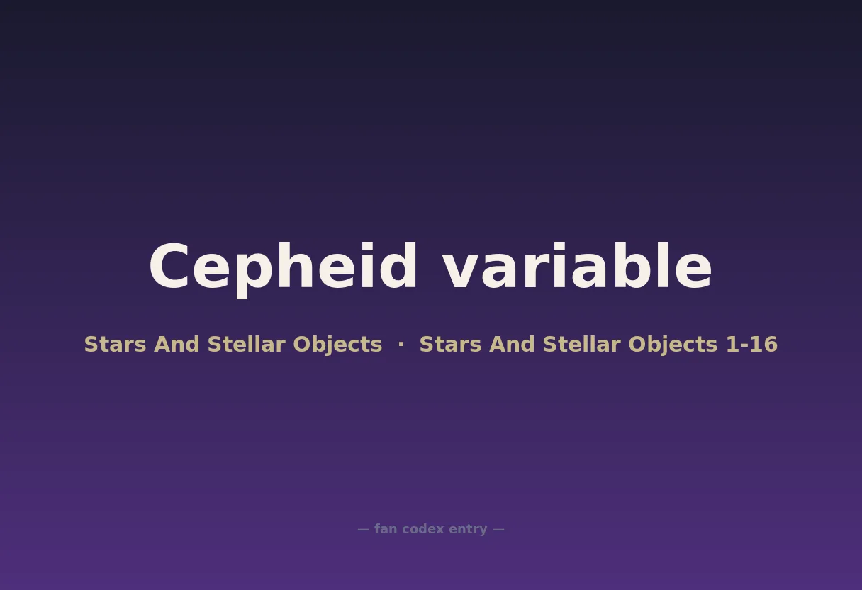 Cepheid variable